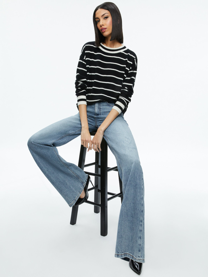 Alice + Olivia FILA CREWNECK PULLOVER outlook