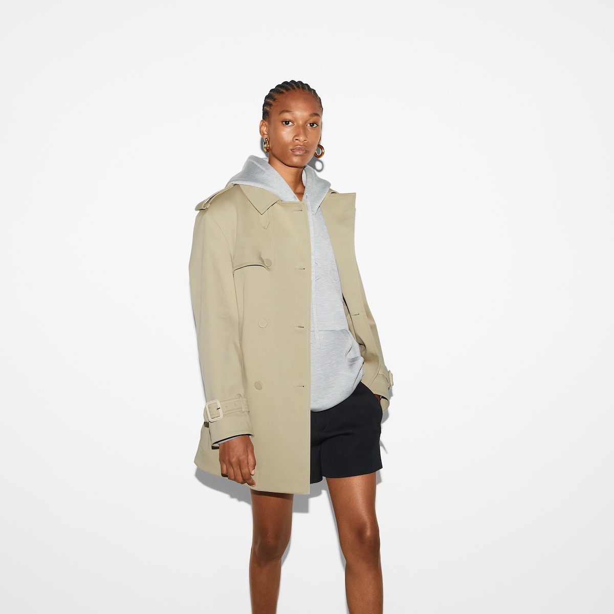 Cotton stretch garbardine coat - 6