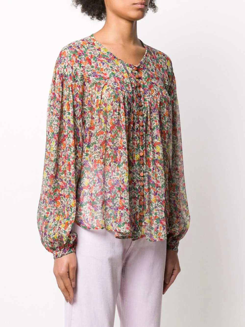 Orionea floral-print blouse - 3