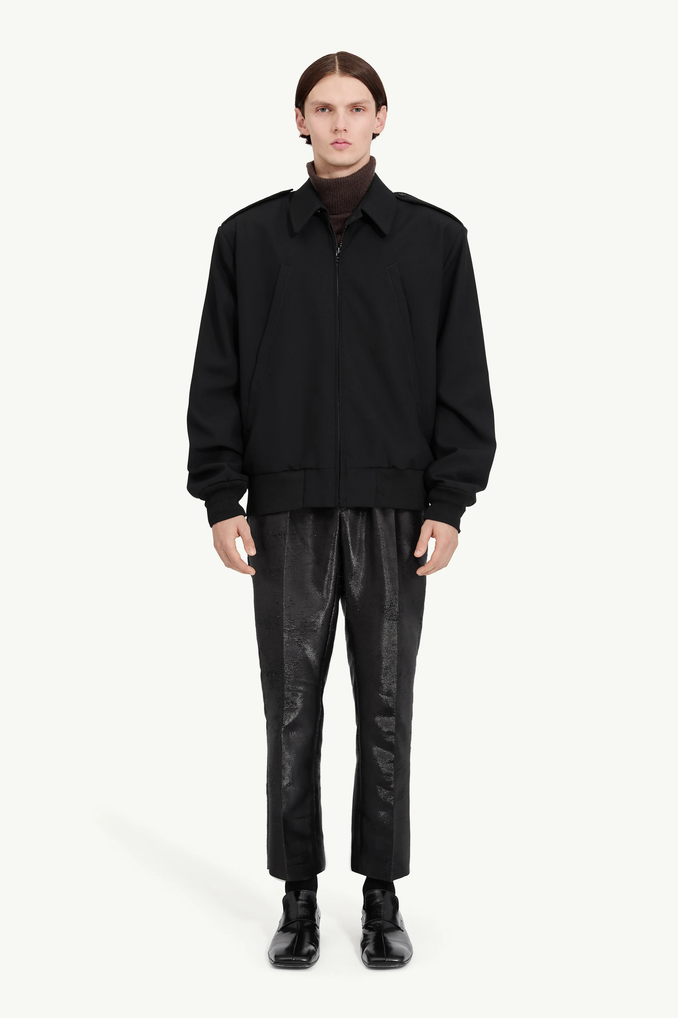 Wool bomber jacket - 1