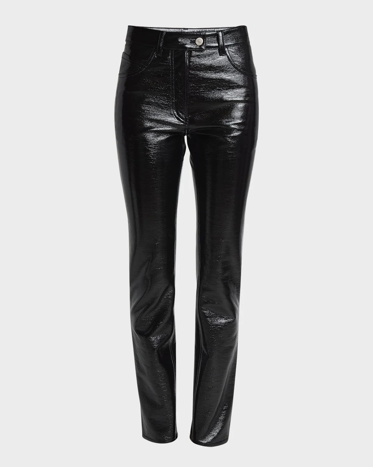 Reedition 5-Pocket Vinyl Straight-Leg Ankle Pants - 1