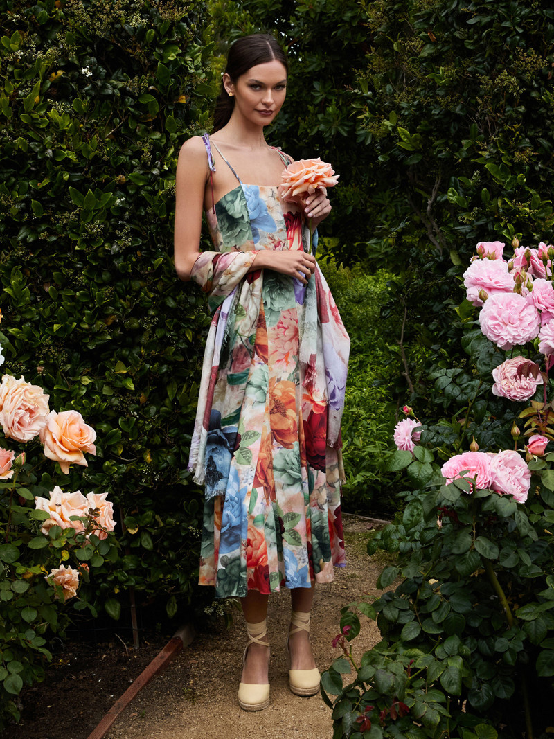 JEANETTE PANELED MIDI DRESS 7