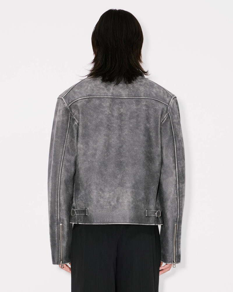 Casual blouson in leather 5