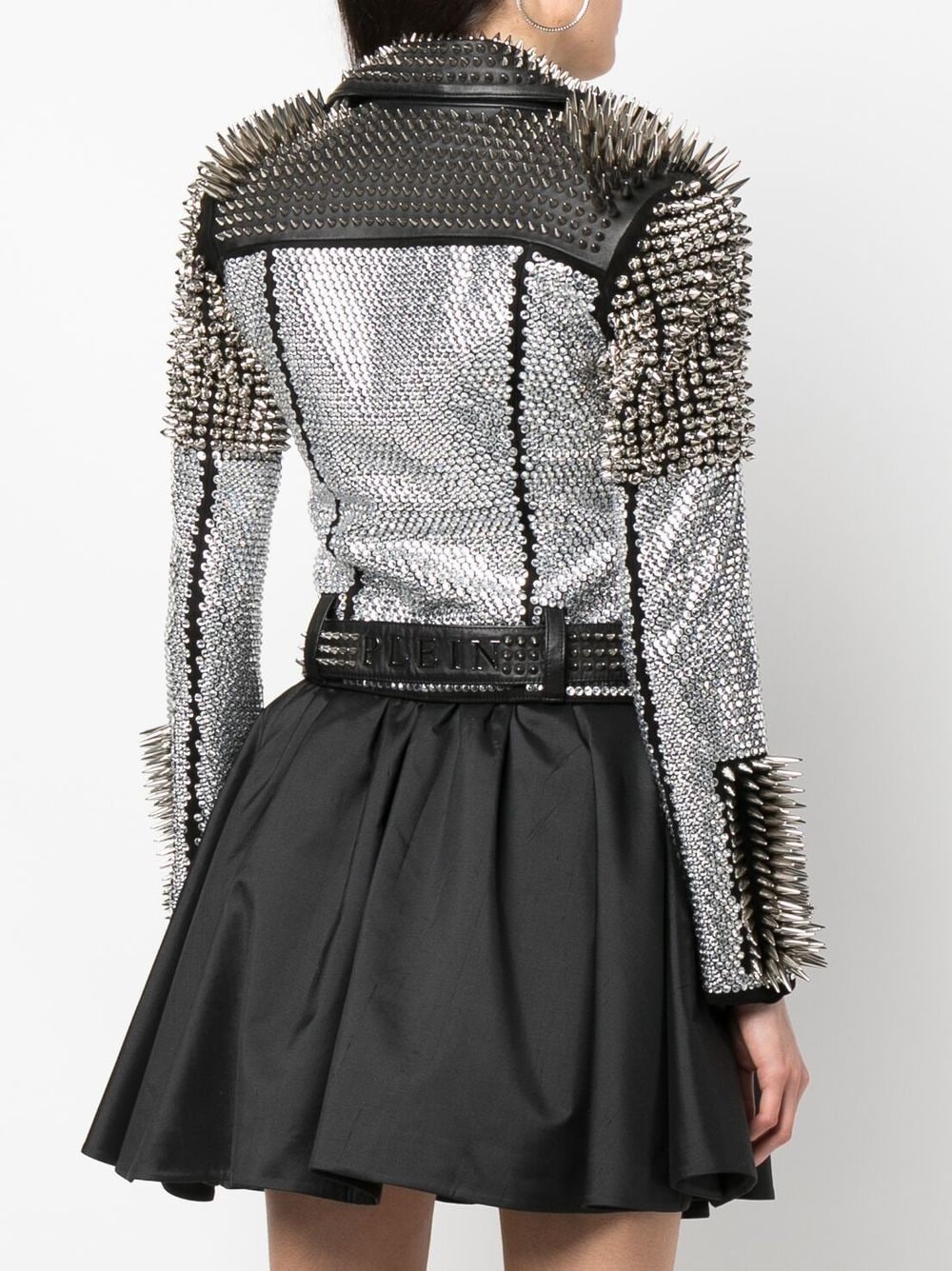 crystal studded jacket - 4