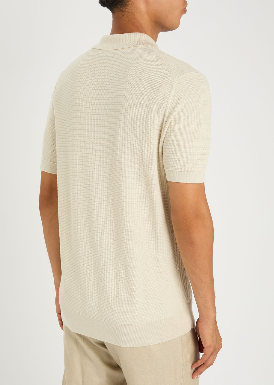 Boss Fine-knit Cotton-bend Polo Shirt - 3