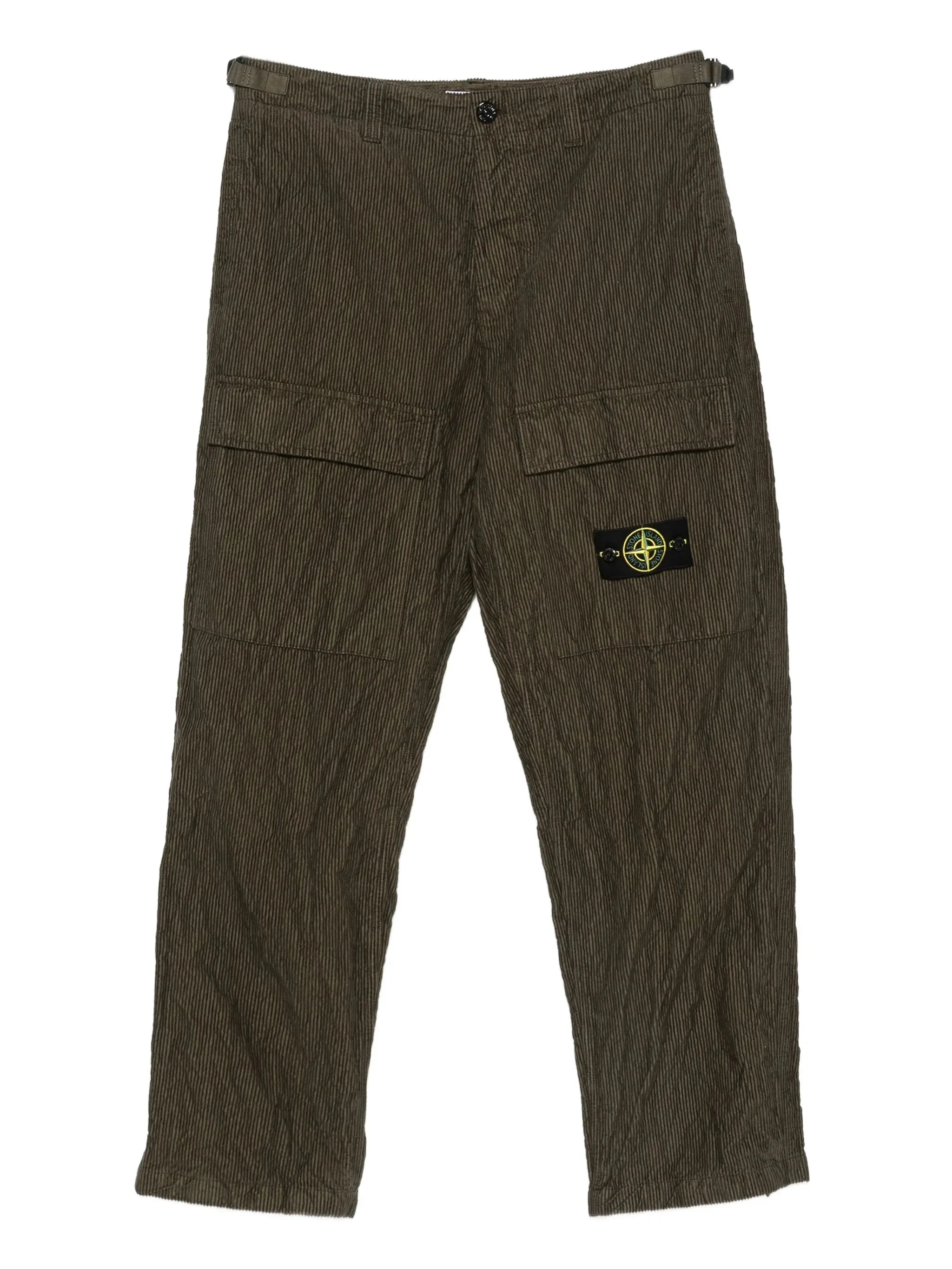 Stone Island Wrinkled Corduroy Straight-leg Trousers - 1