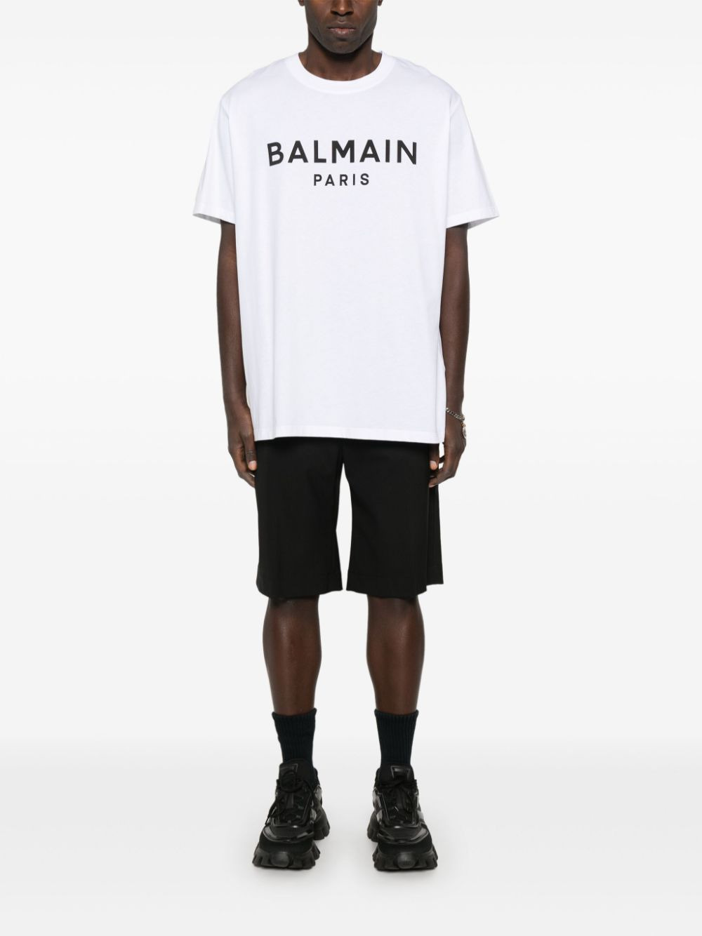 Balmain Men Cotton Printed T-Shirt - 4