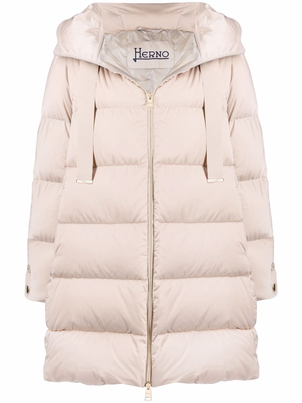 hooded padded coat - 1