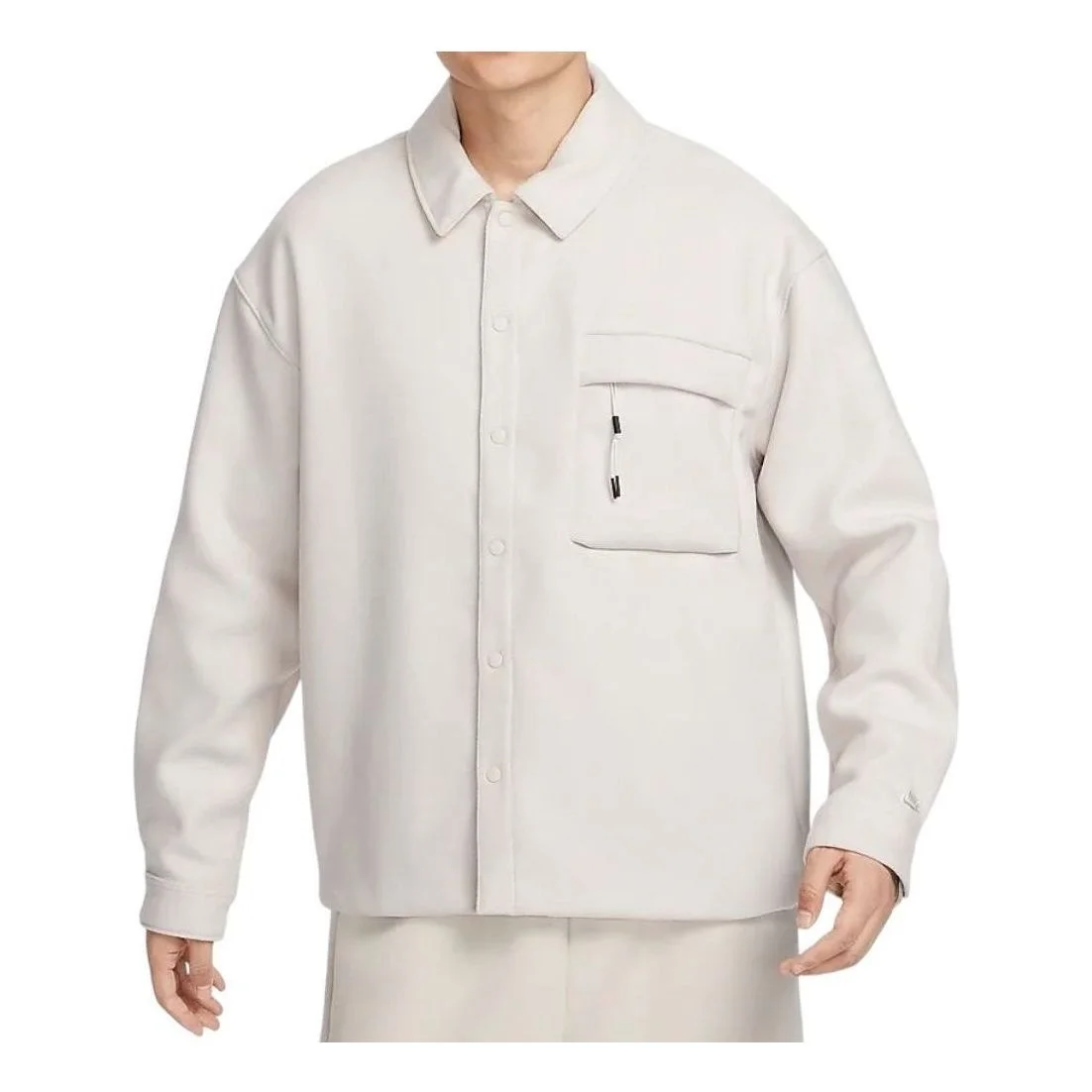 Nike Sportswear Tech Wool Shirt 'Grey' HF0133-104 - 1