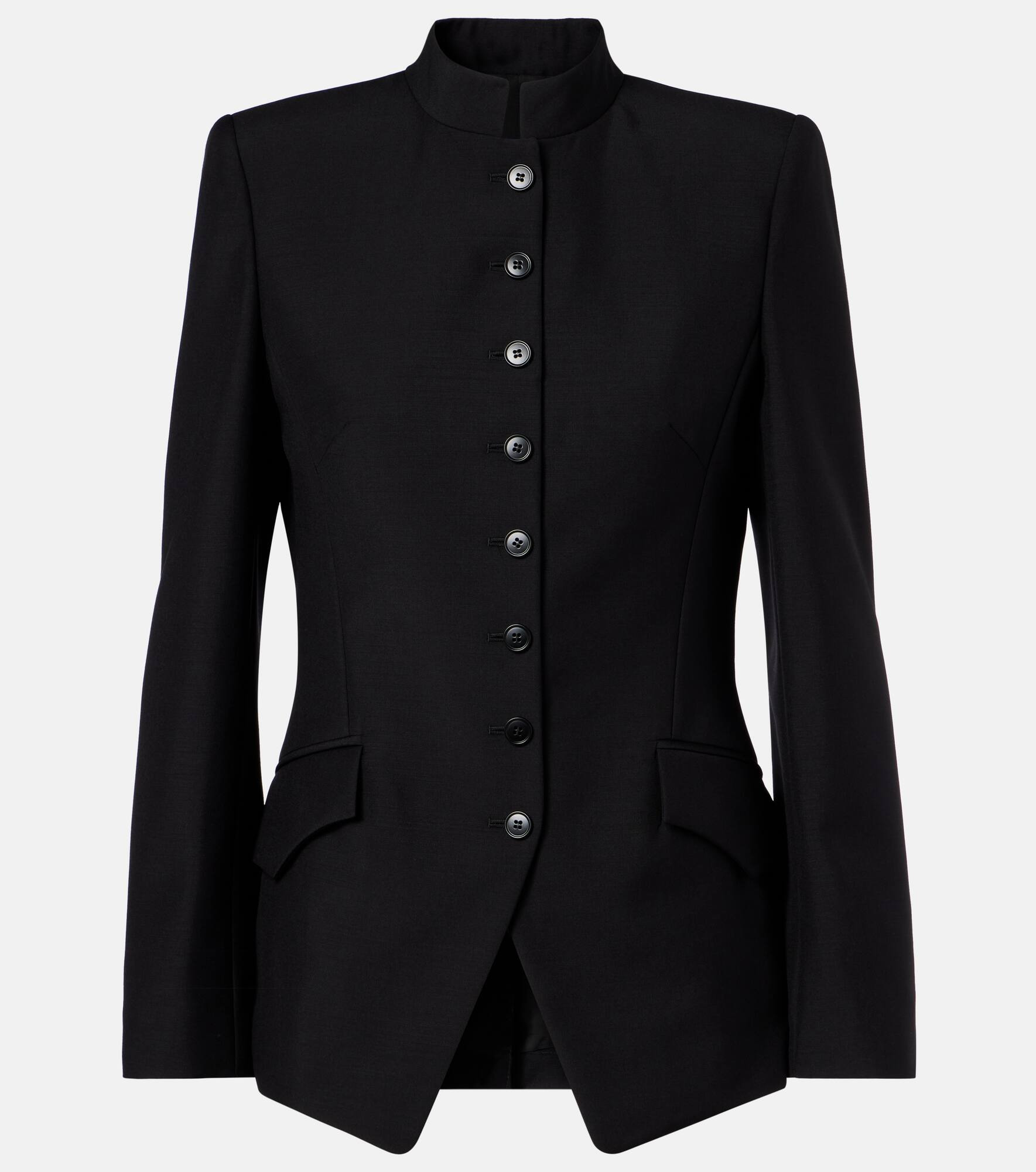 Wool and mohair blazer - 1