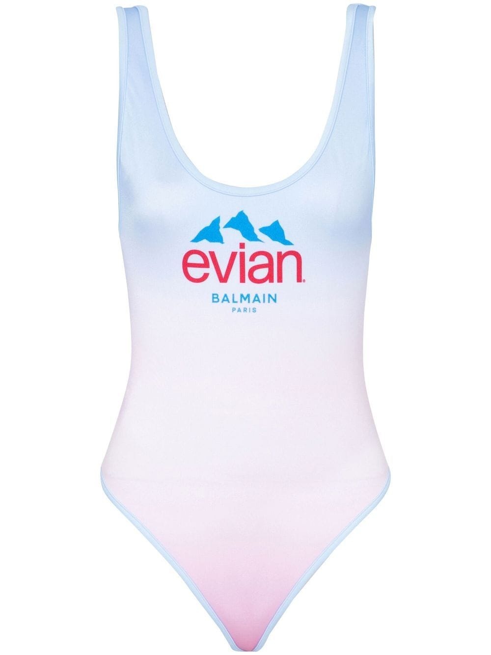 x Evian gradient-effect swimsuit - 1