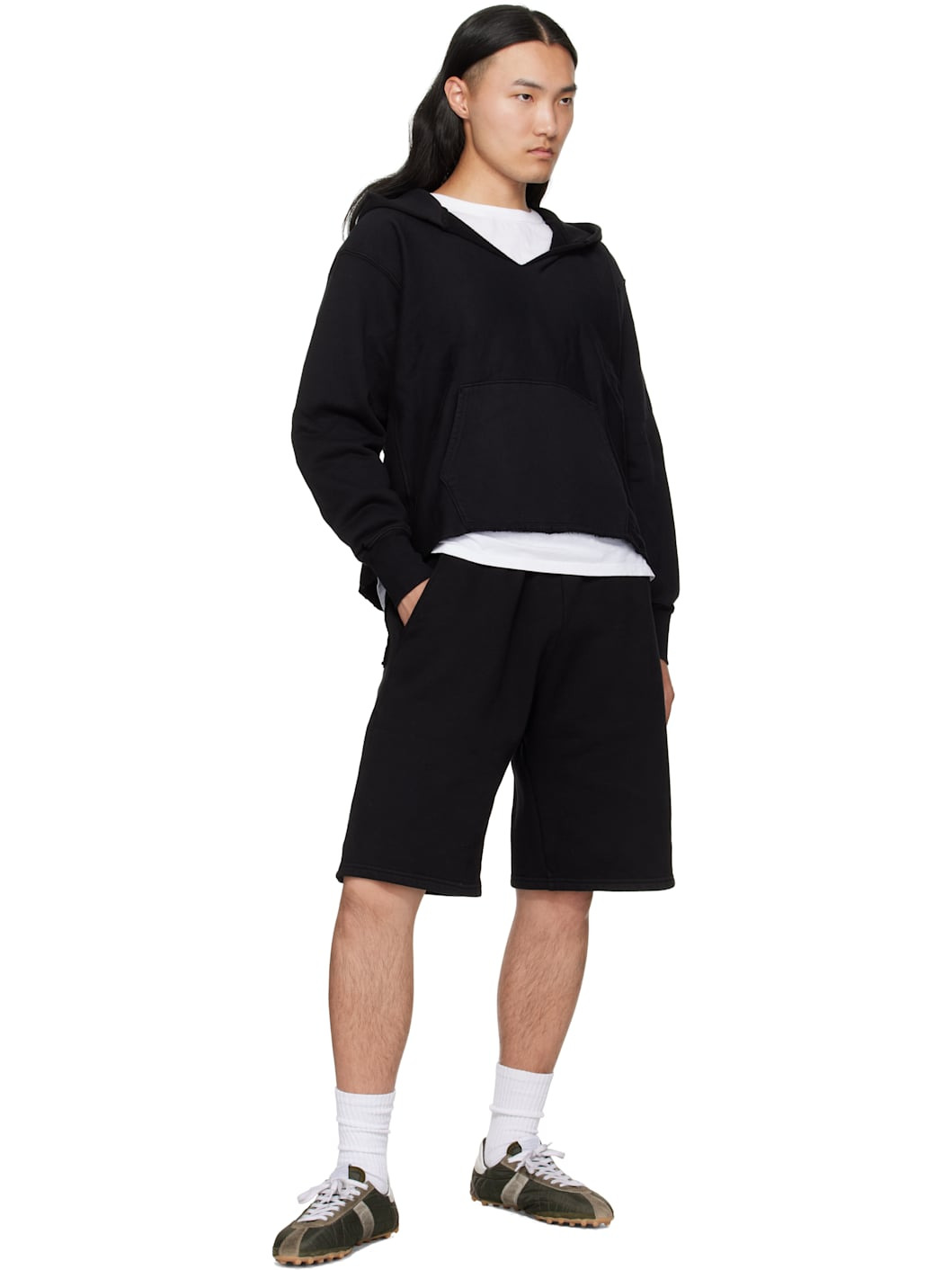 Black Heavyweight Utility Shorts - 4