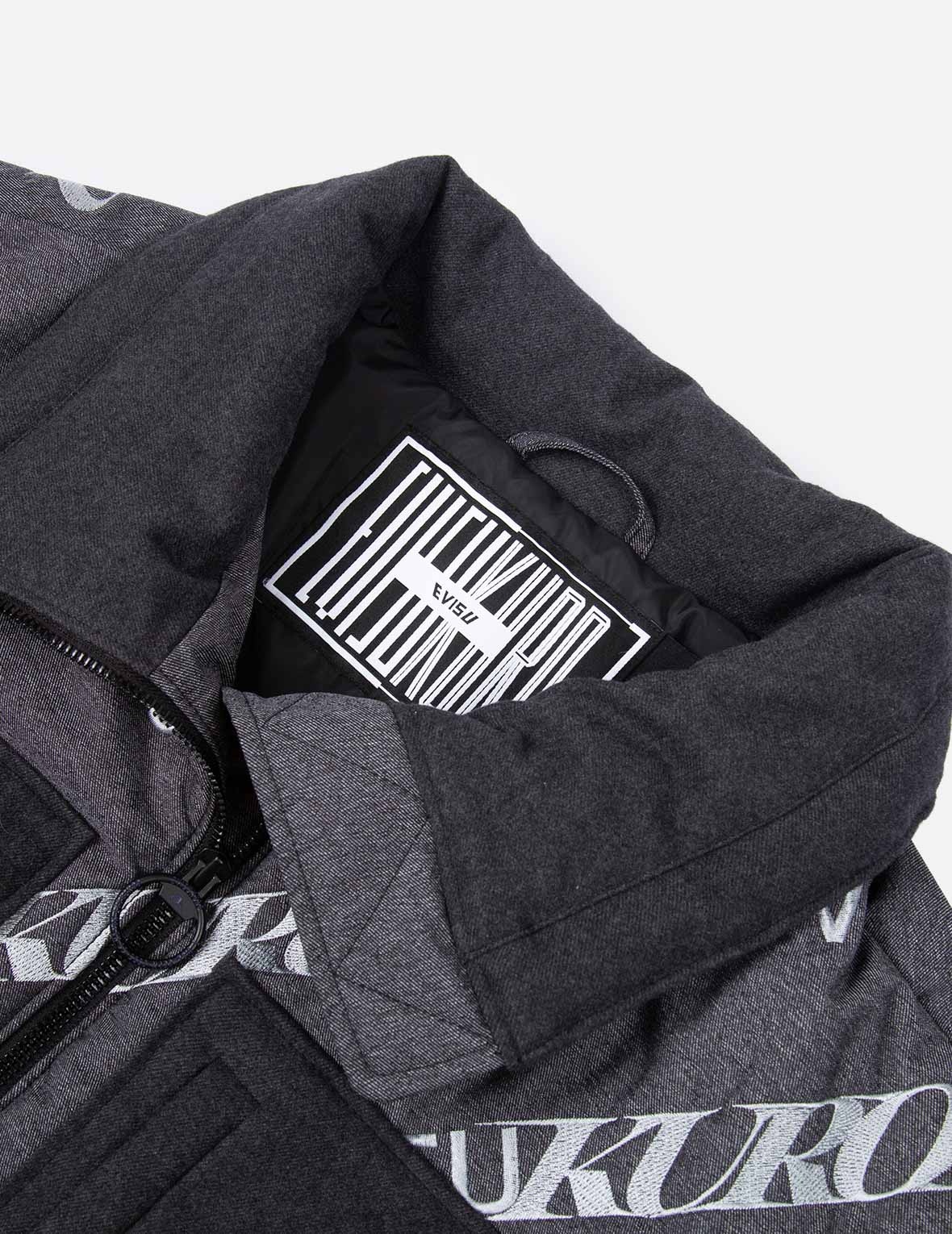 Allover Logo Embroidered Padded Jacket - 9