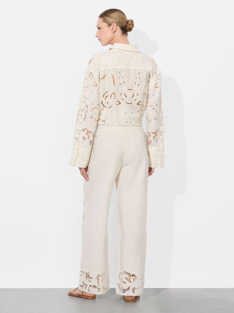 Alice + Olivia TANYA EYELET PULL ON PANT outlook