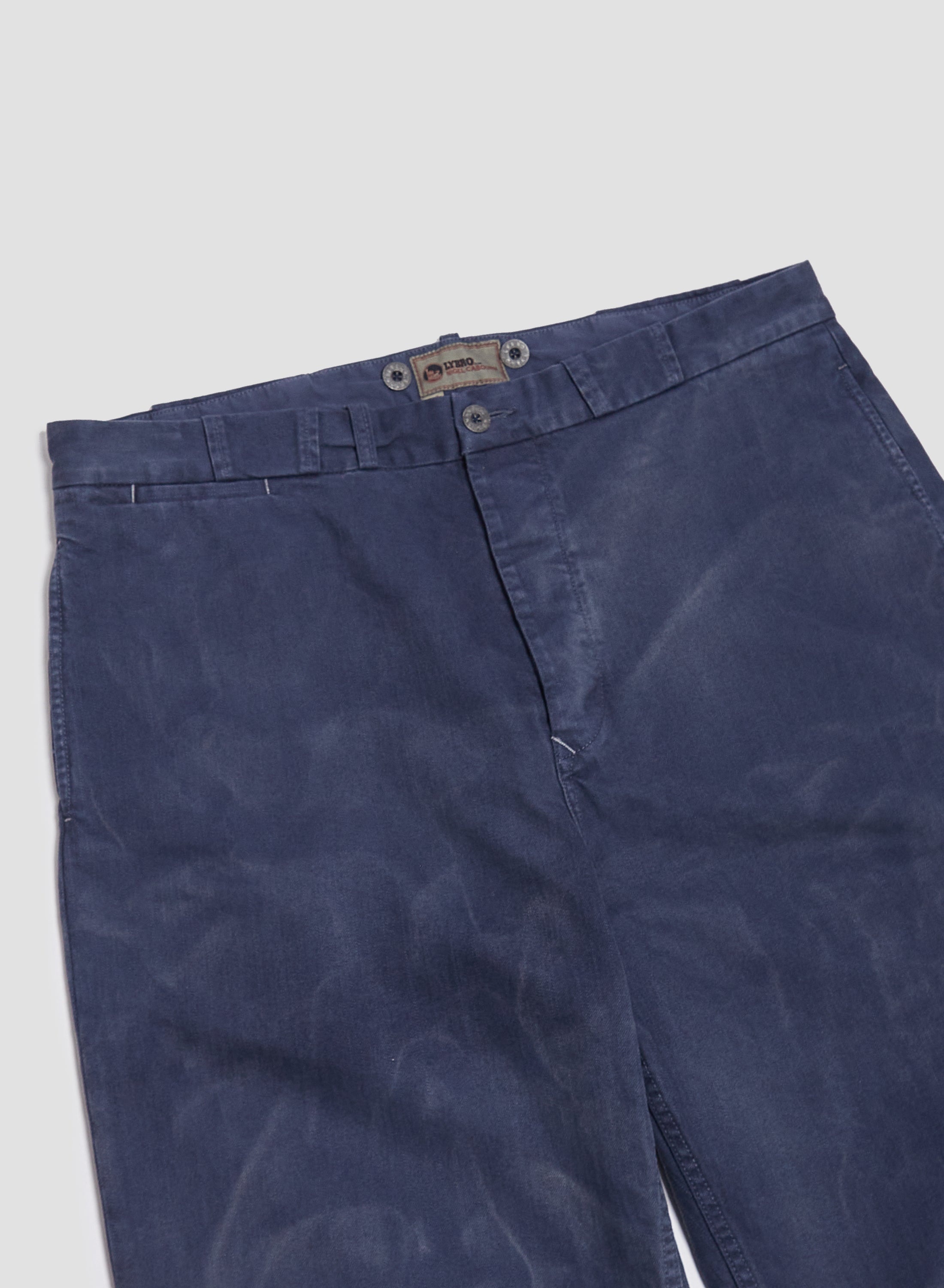 Wide Leg Jean Cotton Twill in RAF Blue - 8