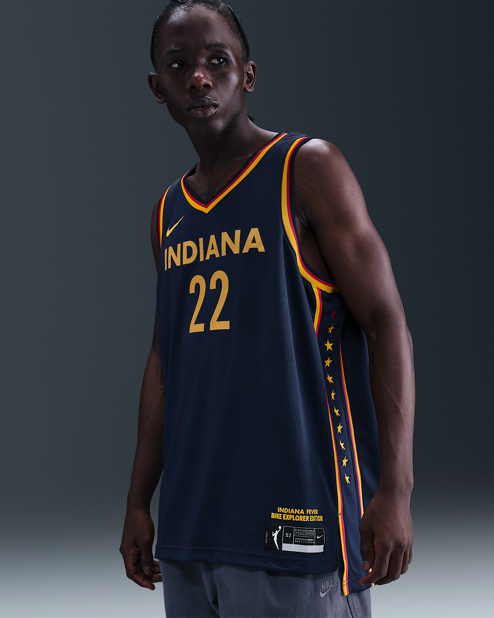 Caitlin Clark Indiana Fever Explorer Edition Nike Dri-FIT WNBA Victory Jersey - 3