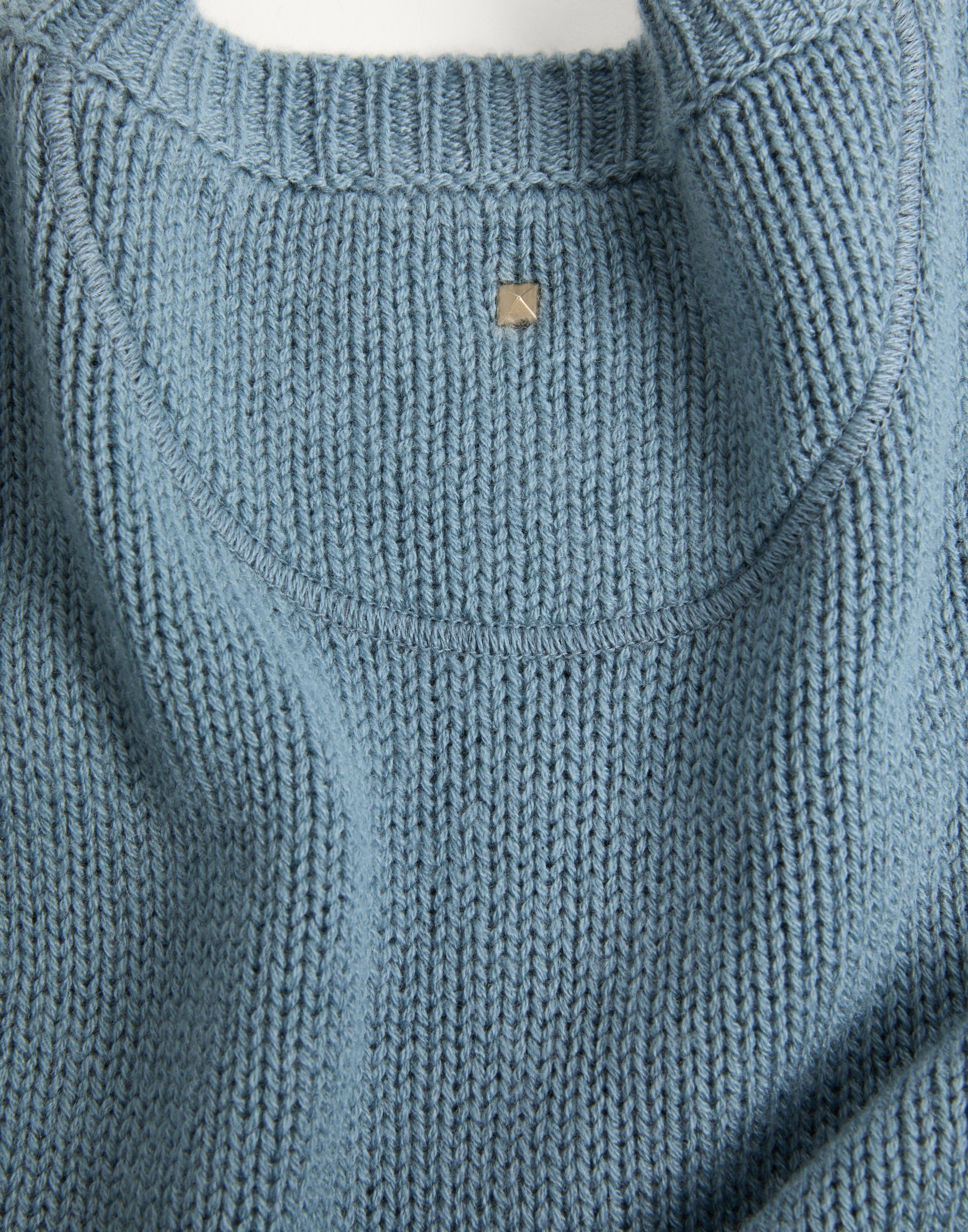CASHMERE CREWNECK SWEATER WITH STUD - 3