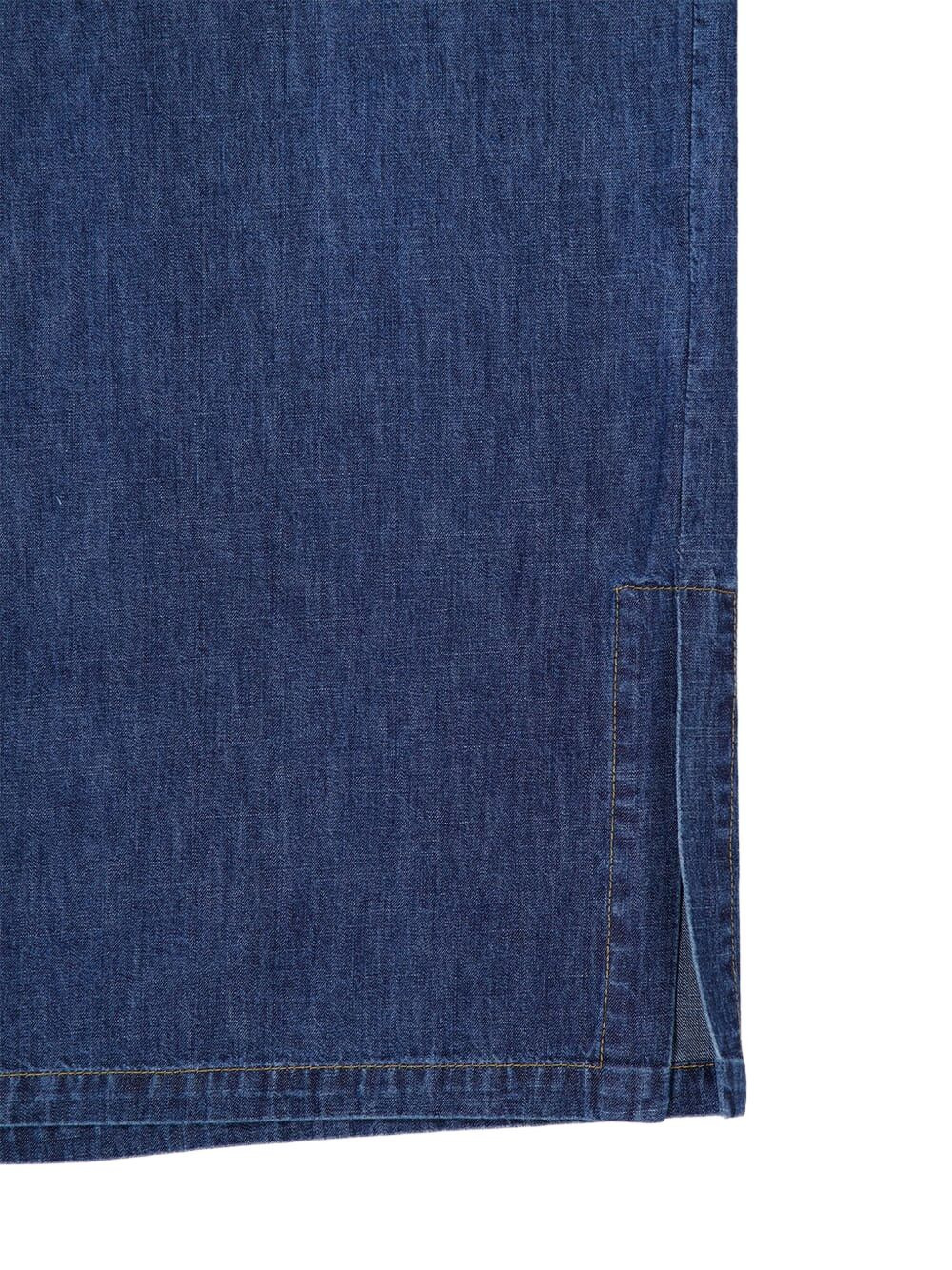 pocket-detail shirt dress - 4