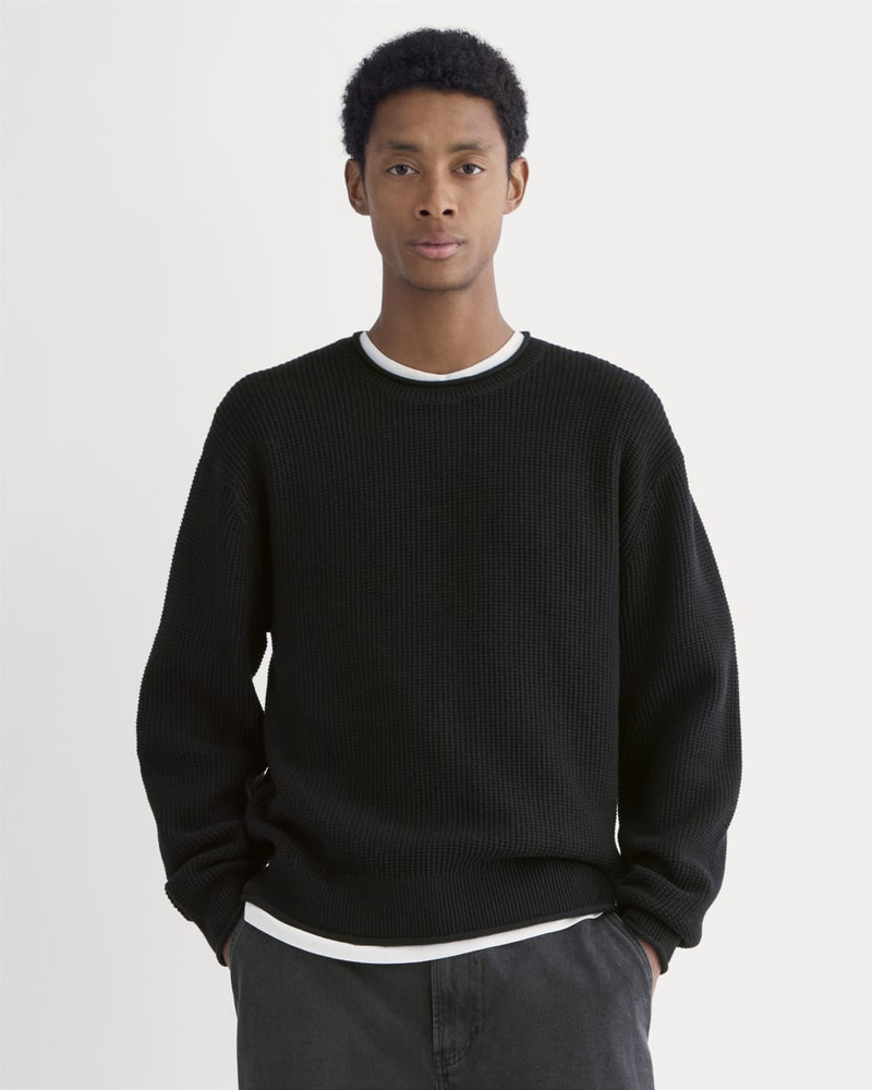 EVERLANE WAFFLE ROLLNECK CREW IN EVERYDAY COTTON outlook