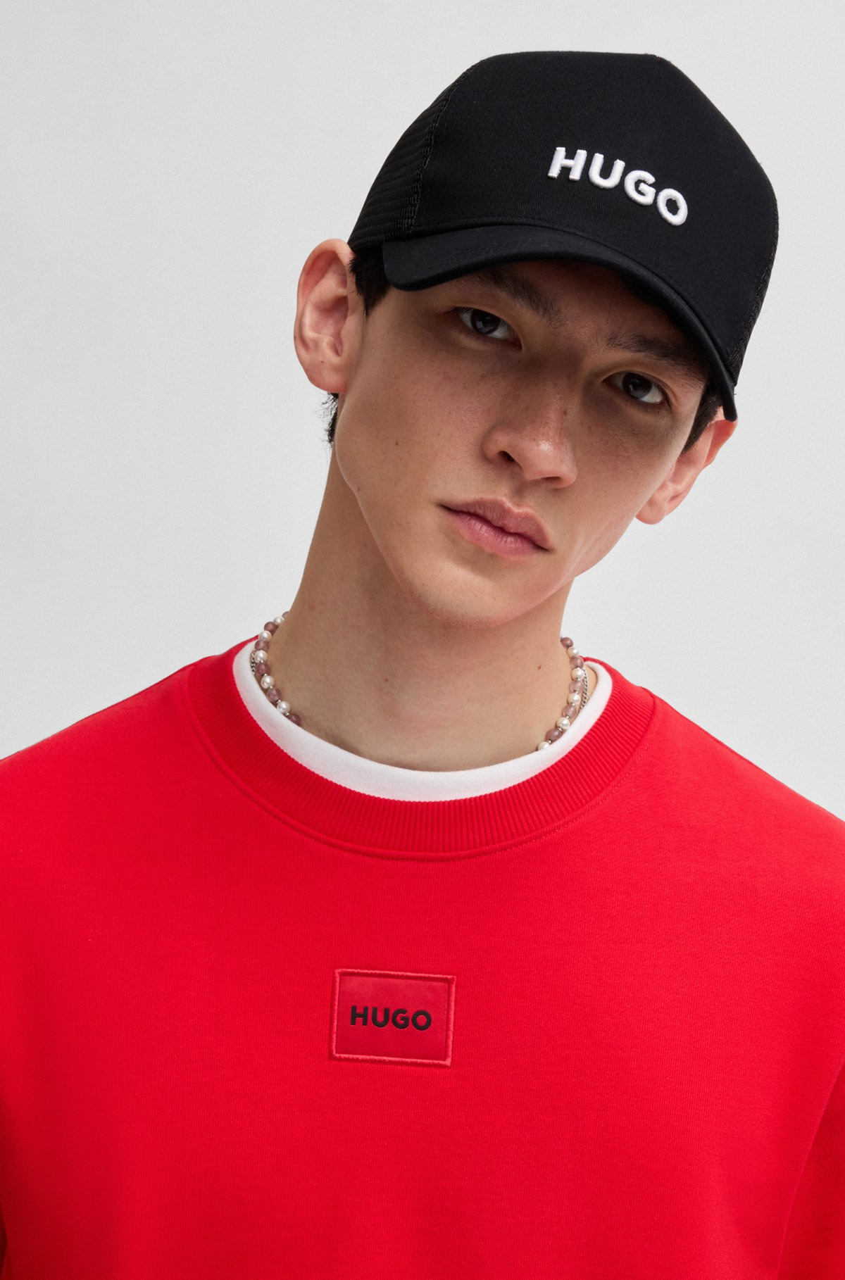 COTTON-TWILL CAP WITH MESH PANELS - 4