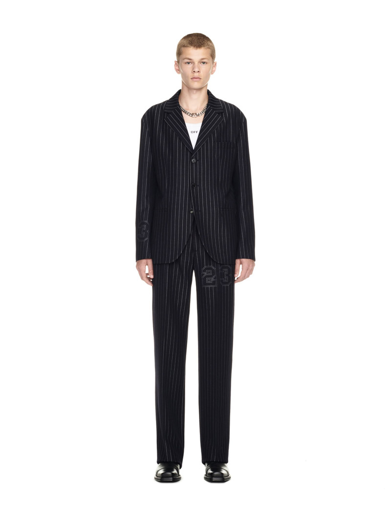 Off-White 23 Pinst Wo Buffalo Slim Jacket outlook