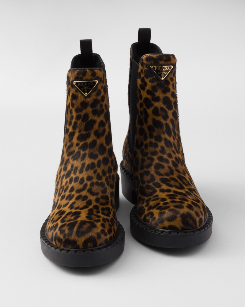 Printed leather Chelsea boots 6