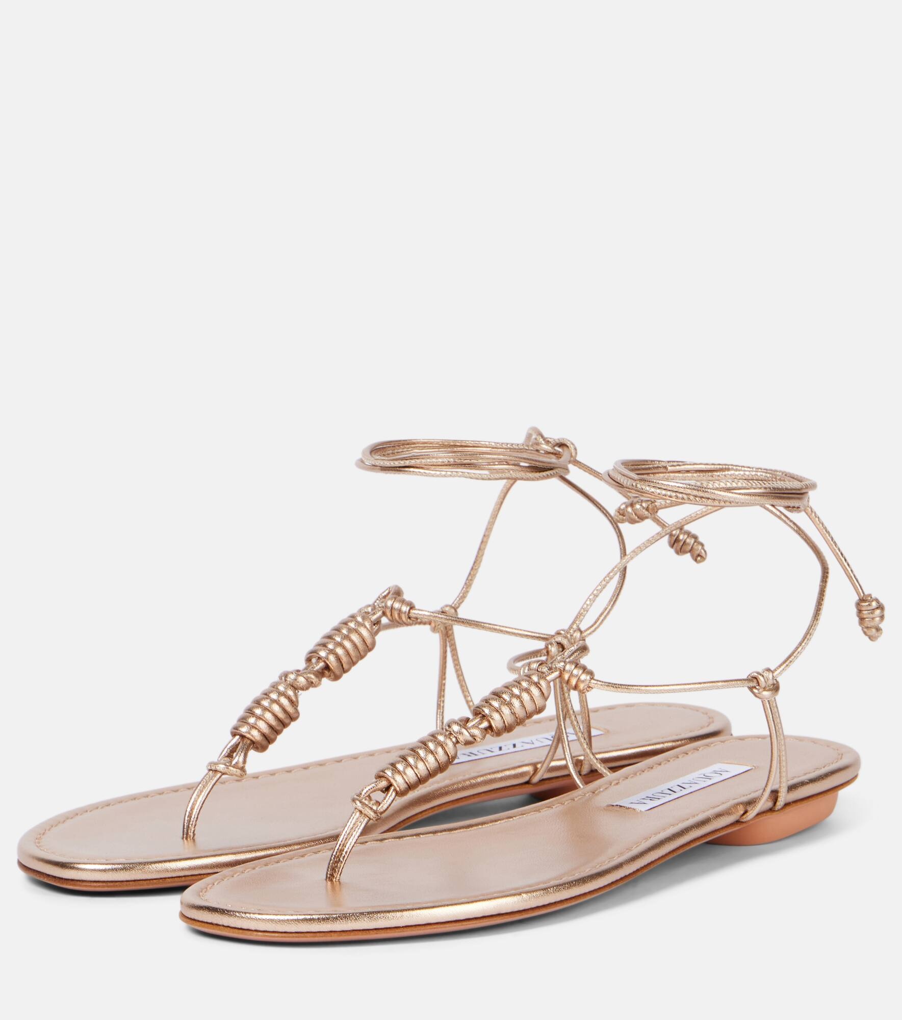 Oaxaca leather thong sandals - 4