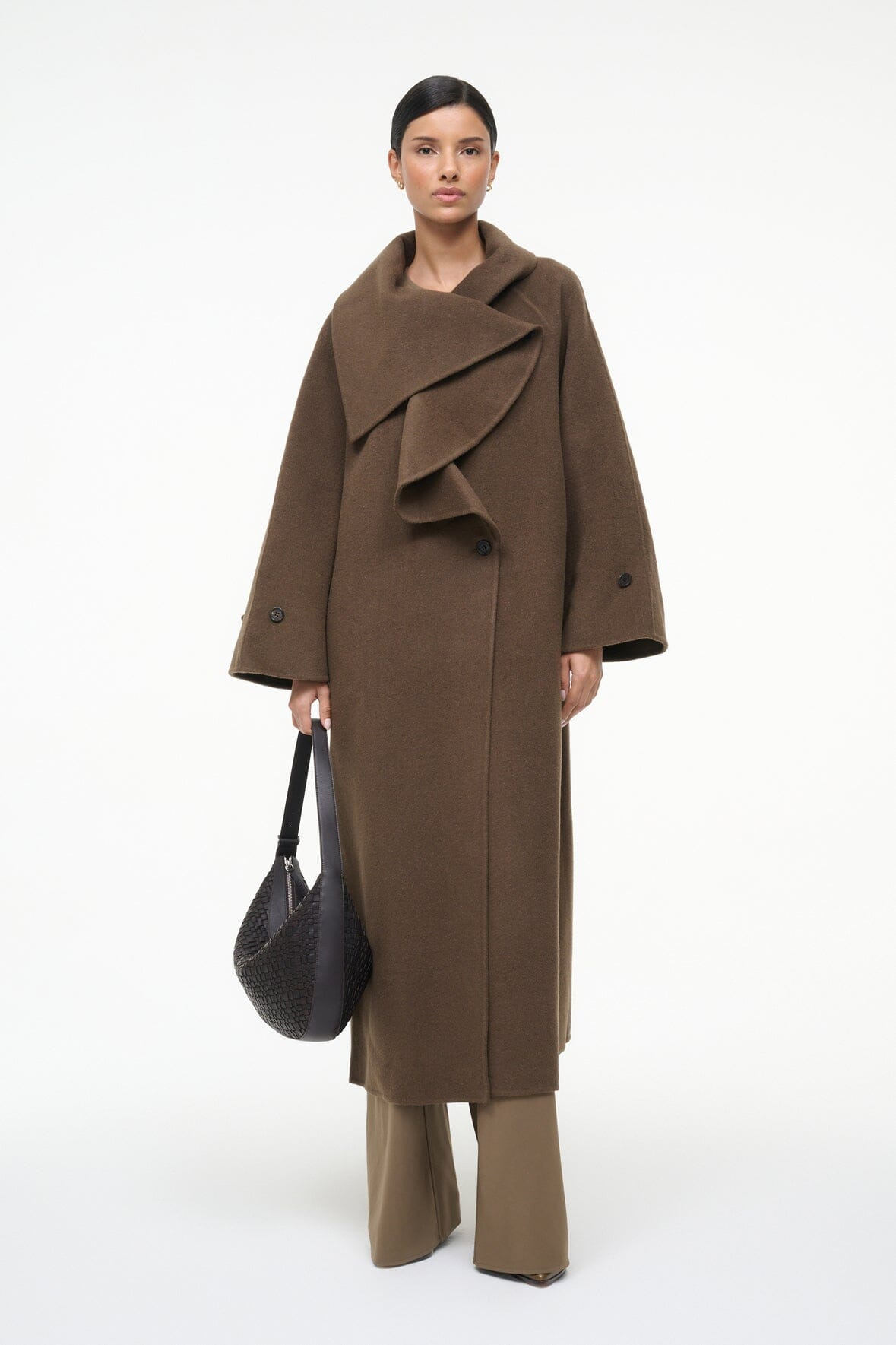 STAUD NOAH COAT TAUPE - 3