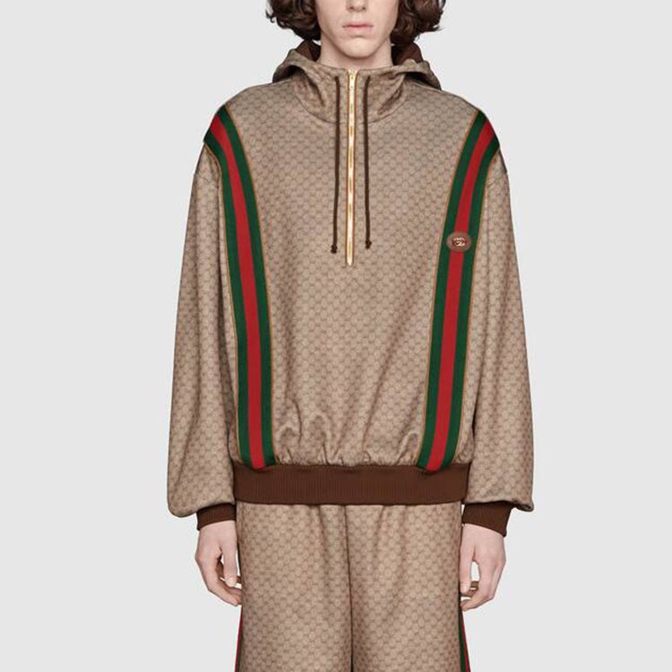 Men's Gucci FW21 Micro Mark Knit Hood Brown 655153-XJDFB-2100 - 3