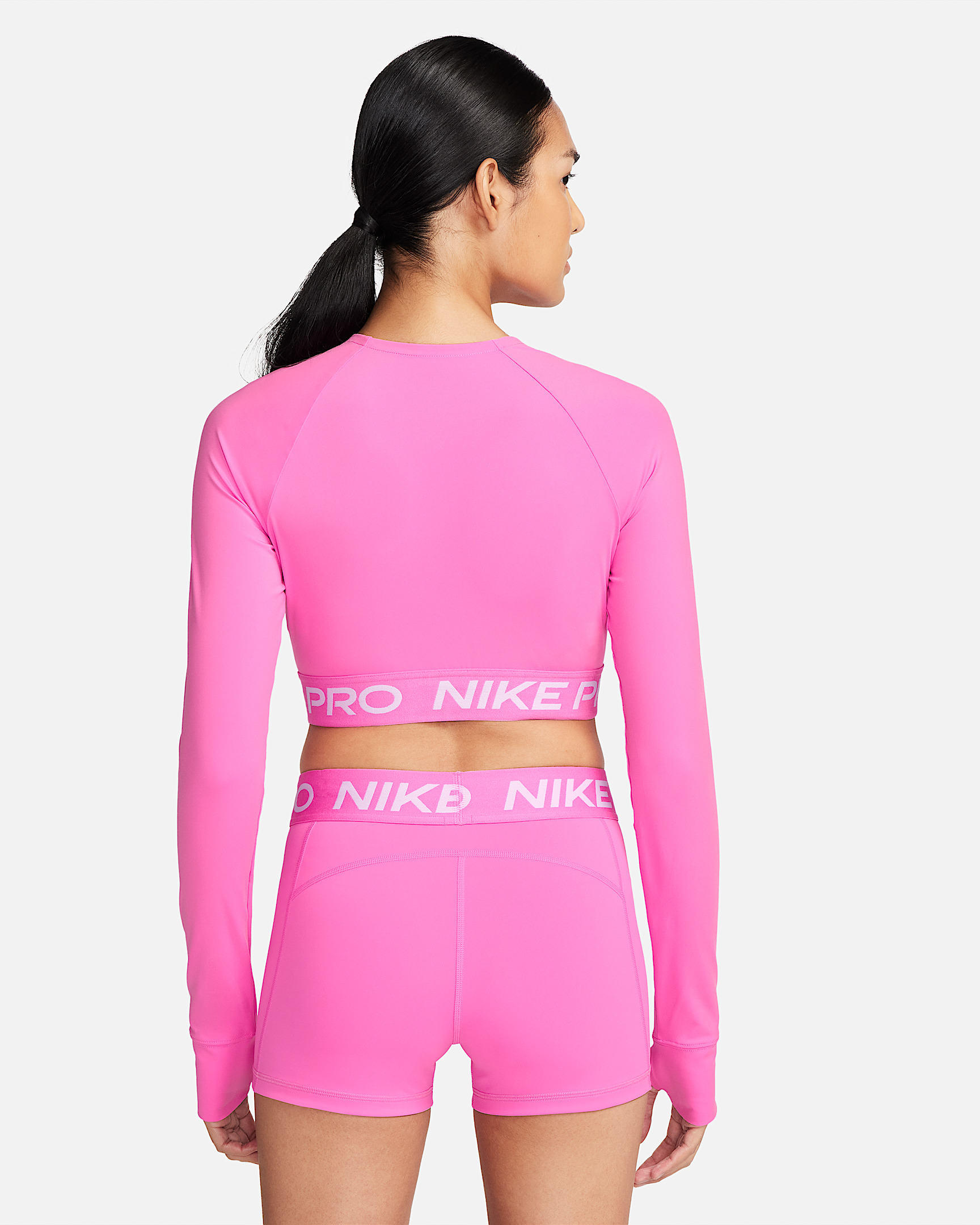 Nike Pro Women's Dri-FIT Cropped Long-Sleeve Top - 2