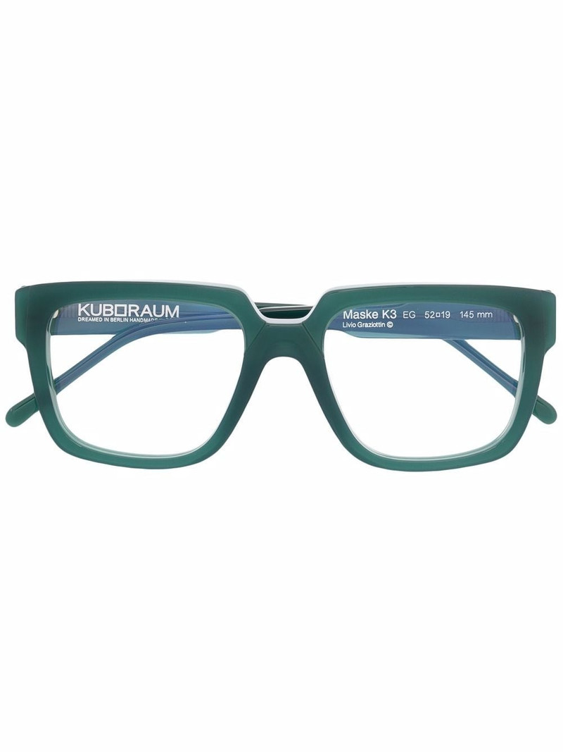 K3 square-frame glasses 1