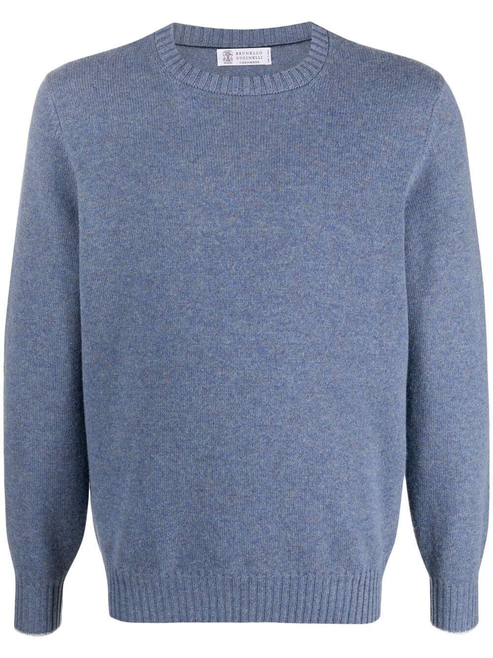 round neck cashmere jumper - 1