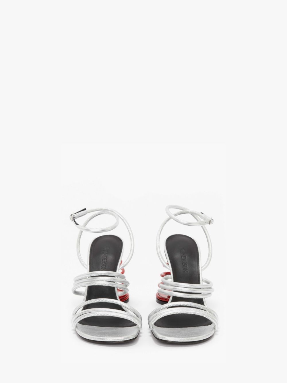 LEATHER SPIRAL HEEL SANDAL - 3