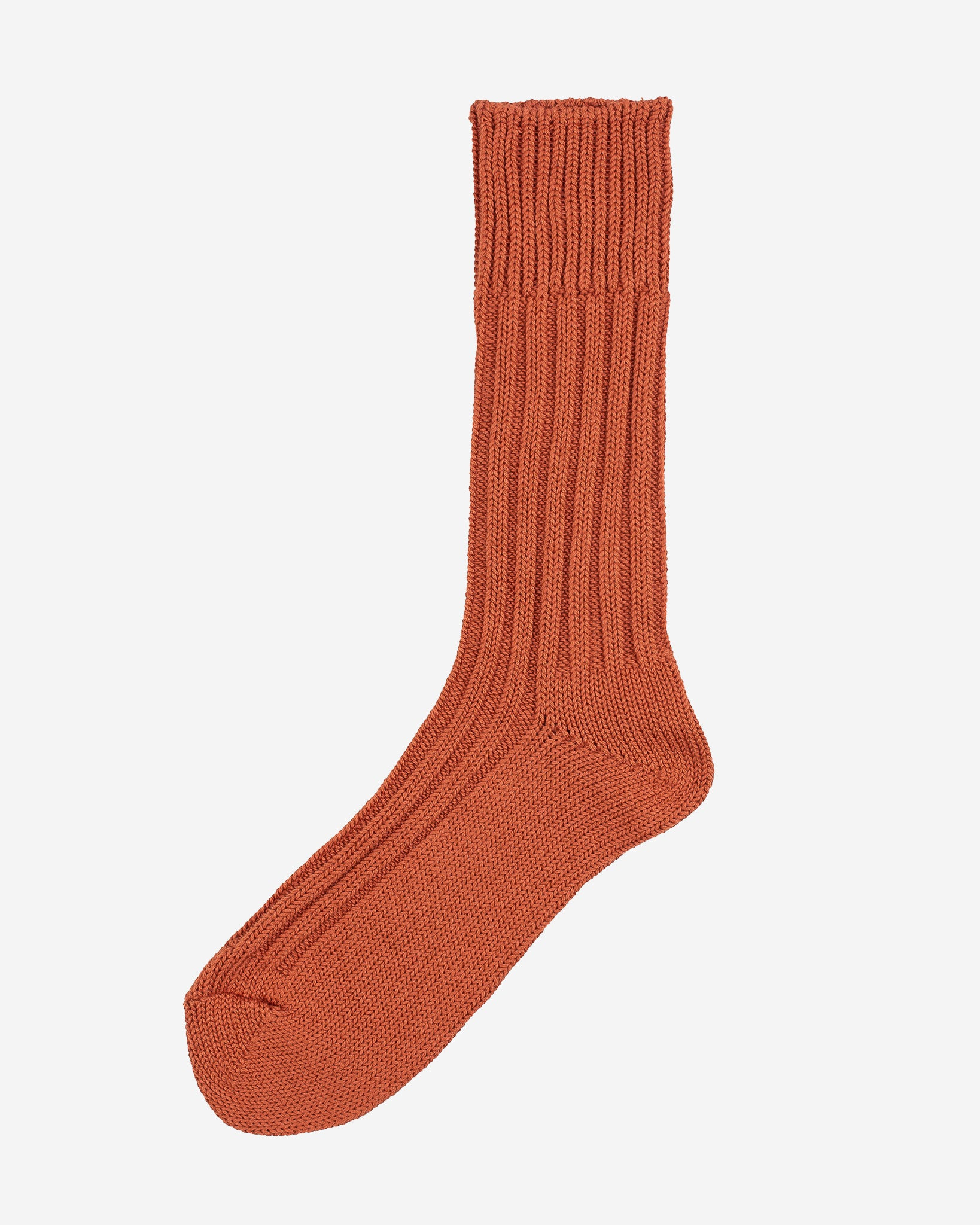 DEC-CAS-ORA Decka Cased Heavyweight Plain Socks - Orange - 3