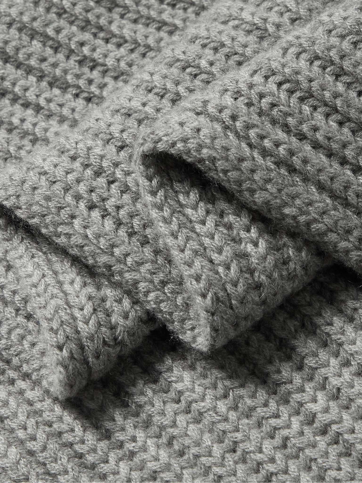 Ribbed Cashmere Scarf - 3