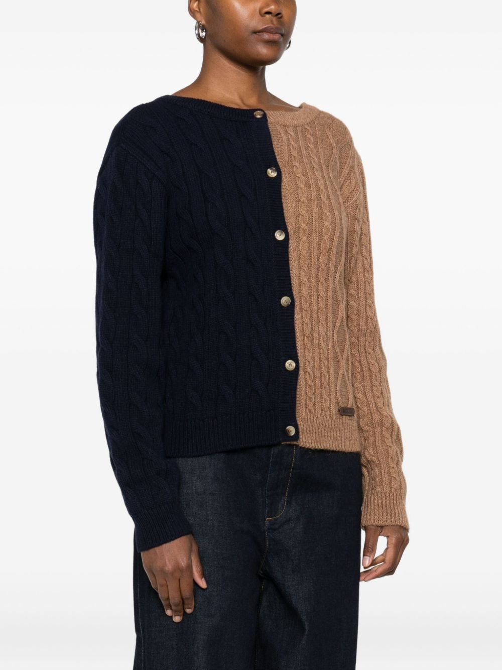 cable-knit cardigan - 3