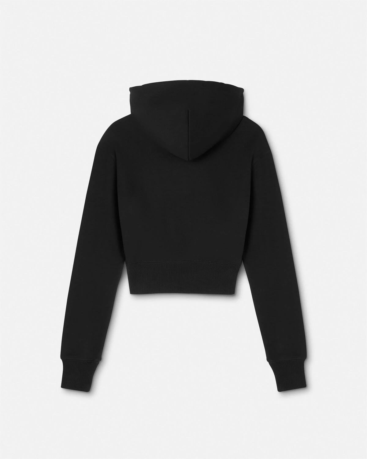 Embroidered Logo Crop Hoodie - 3