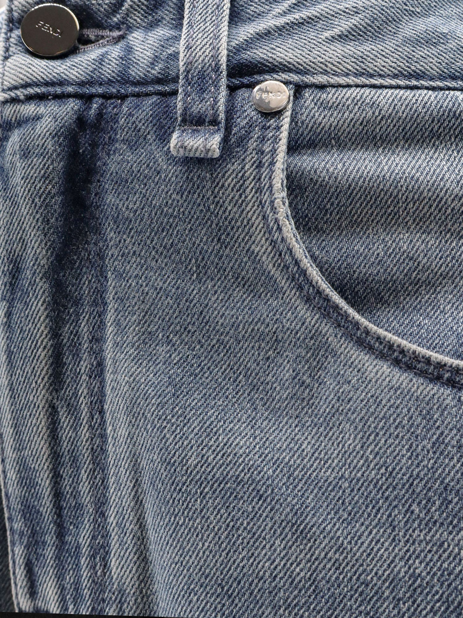 Fendi Men Regular Five Pockets Jeans - 3