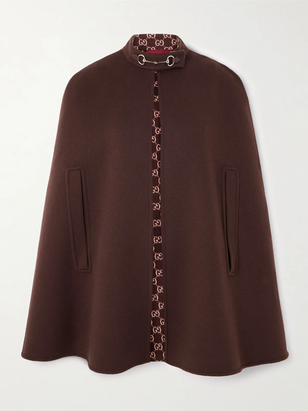 Embellished Wool And Silk-blend Cape - 1