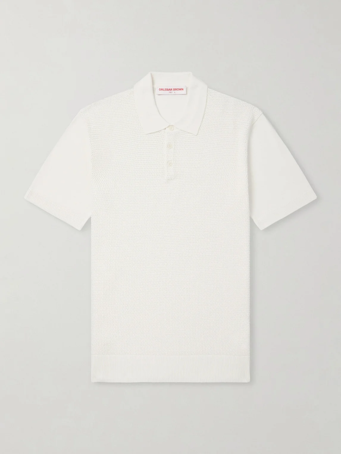 Burnham Tie Stitch II Silk and Cotton-Blend Polo Shirt - 1