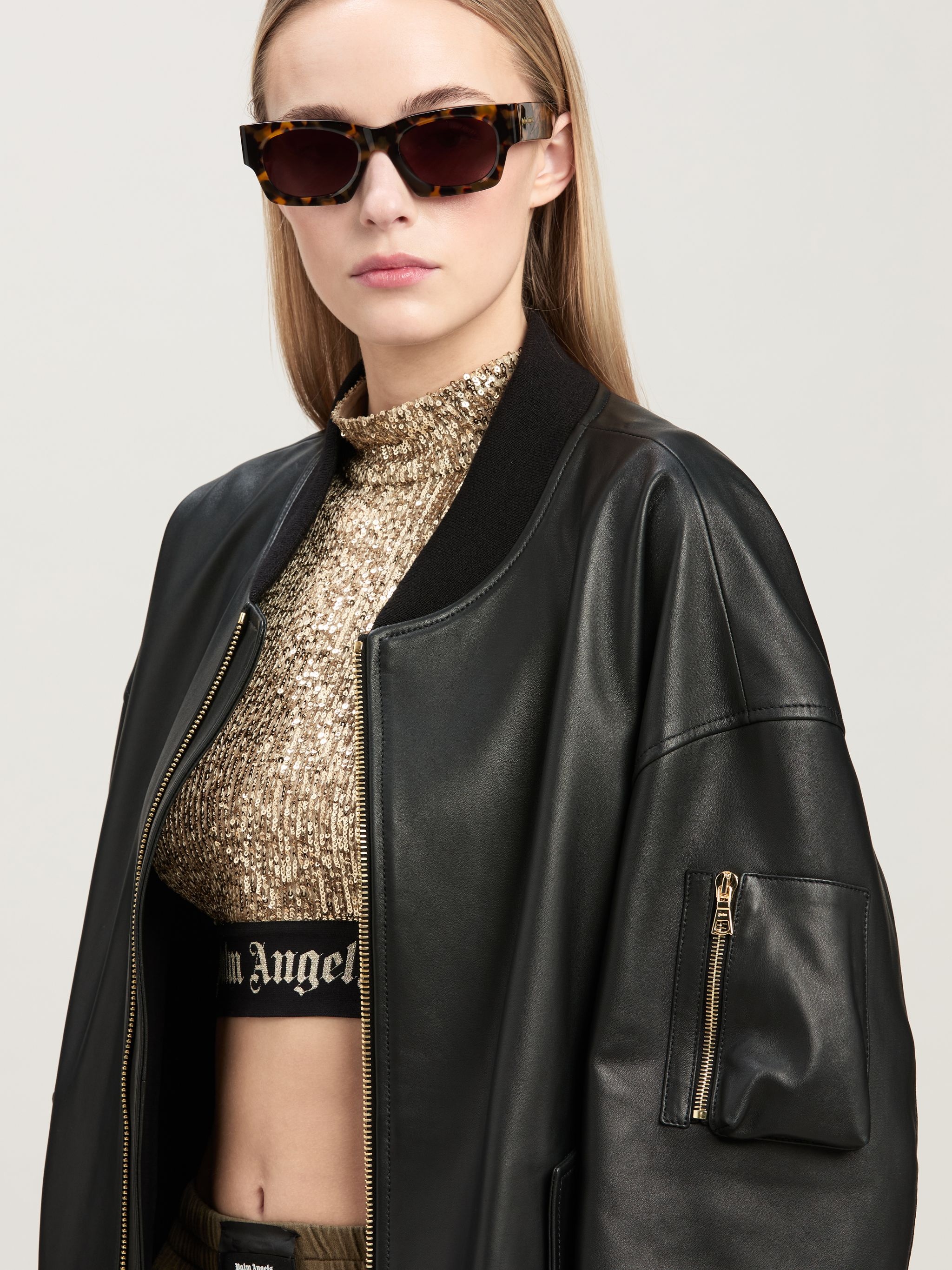 COLLEGE LEATHER BOMBER Jacket - 6