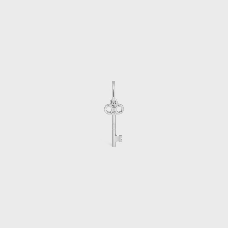 Celine Charms Triomphe Key in Brass with Rhodium Finish 1