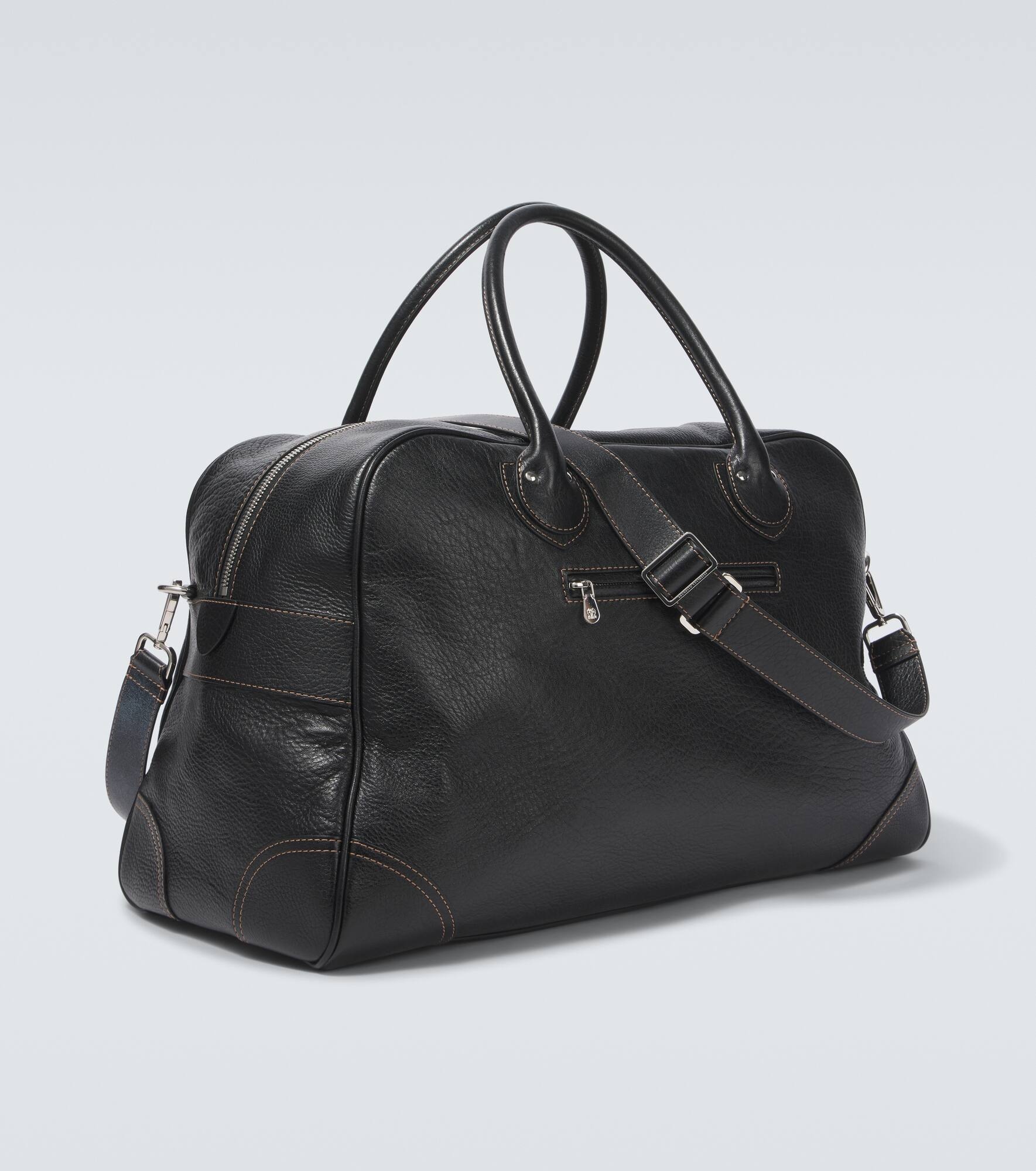 Leather duffel bag - 5