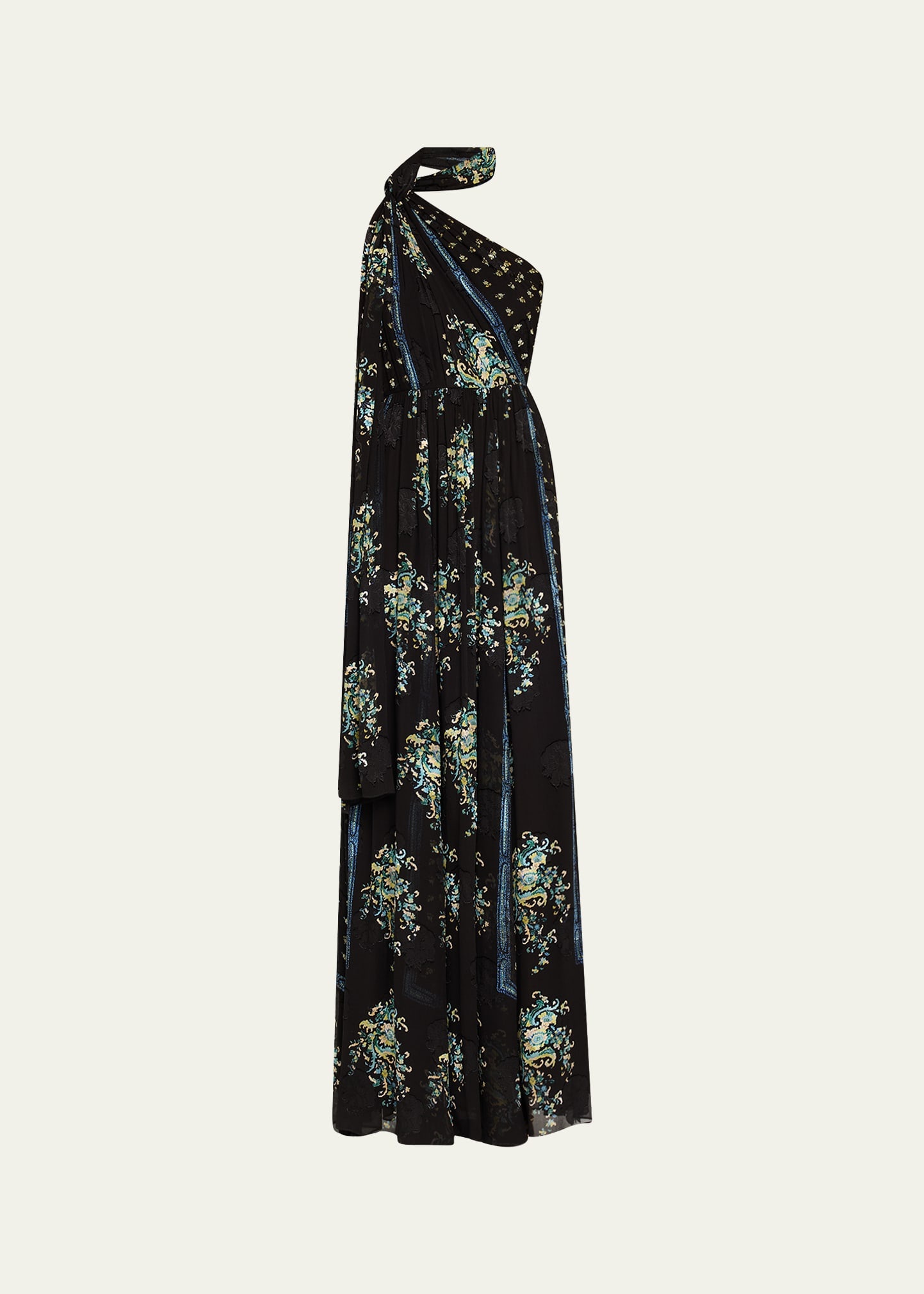 Angelique Draped Scarf Gown - 1