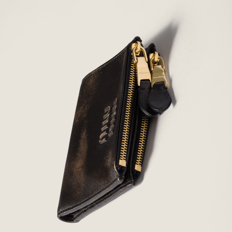 Small nappa leather wallet 4