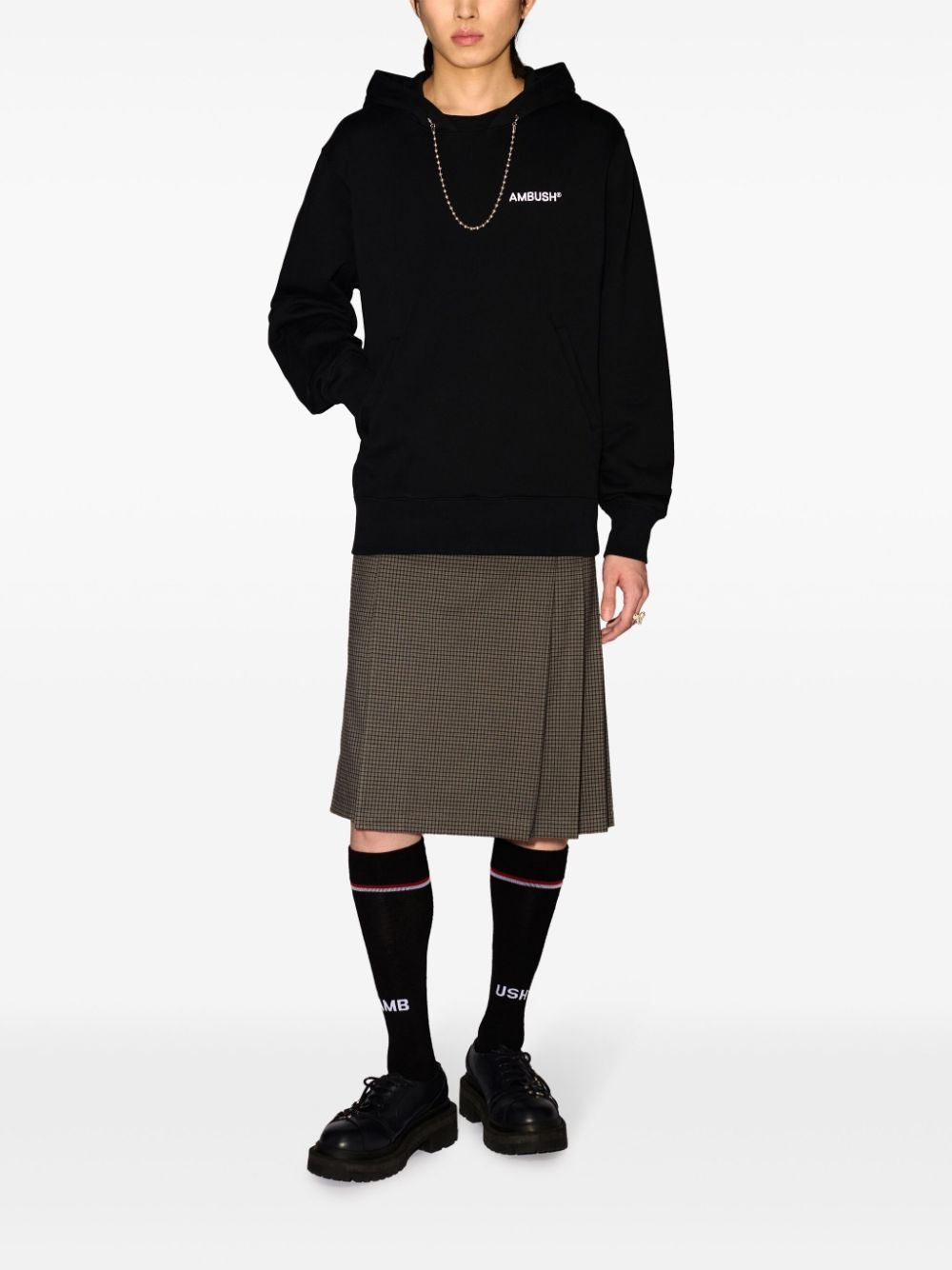ball chain-detail hoodie - 2