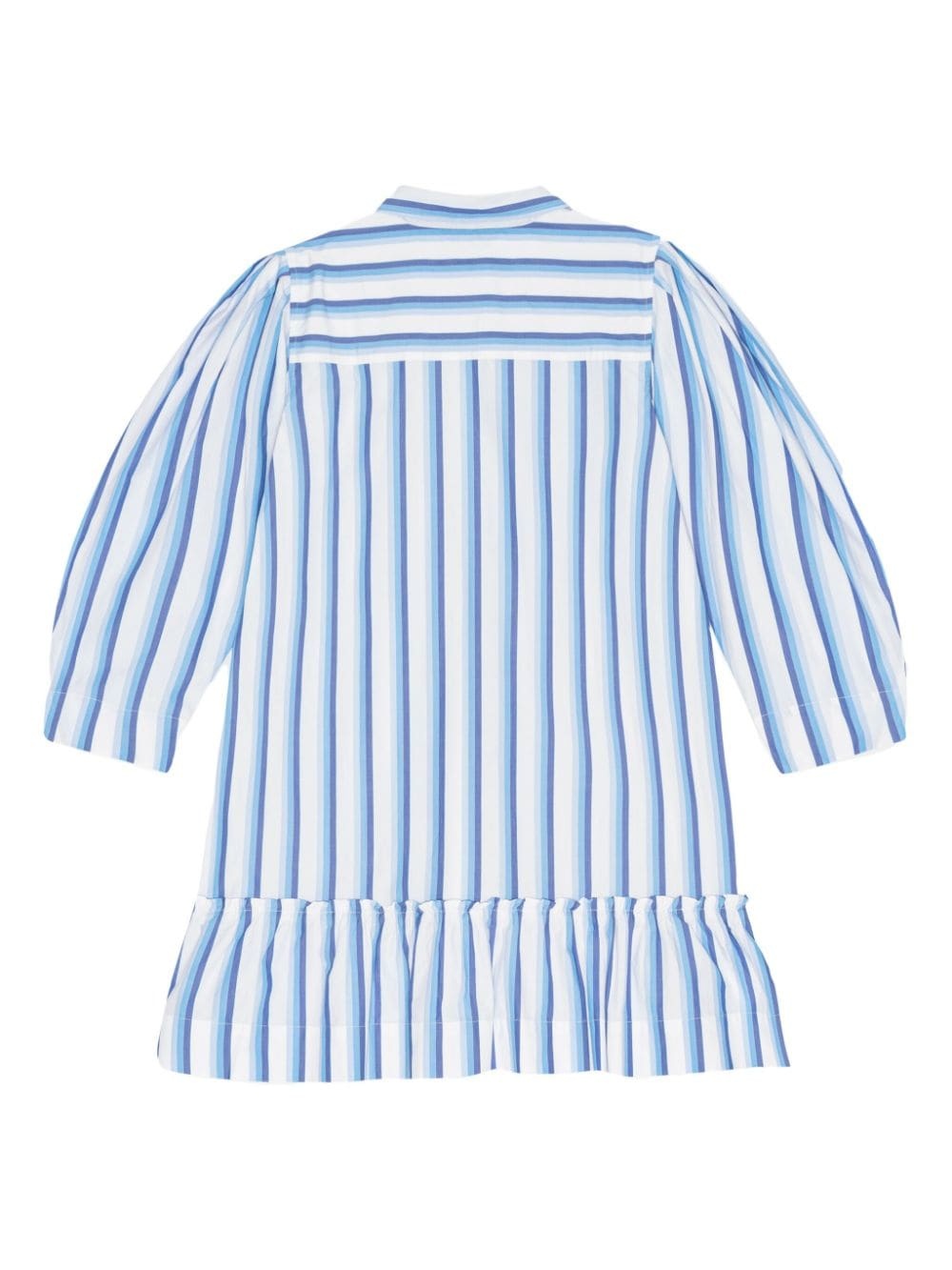 striped organic cotton shirtdress - 6