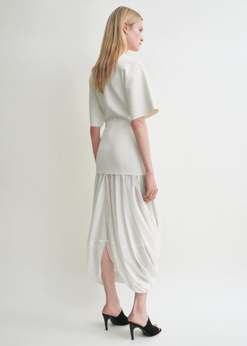 Cocoon tee dress white 4