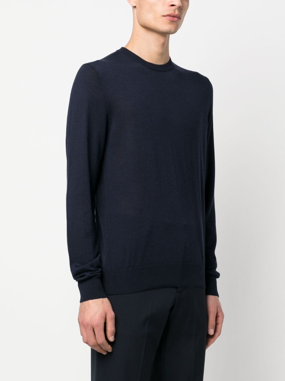 fine-knit long-sleeve jumper - 3