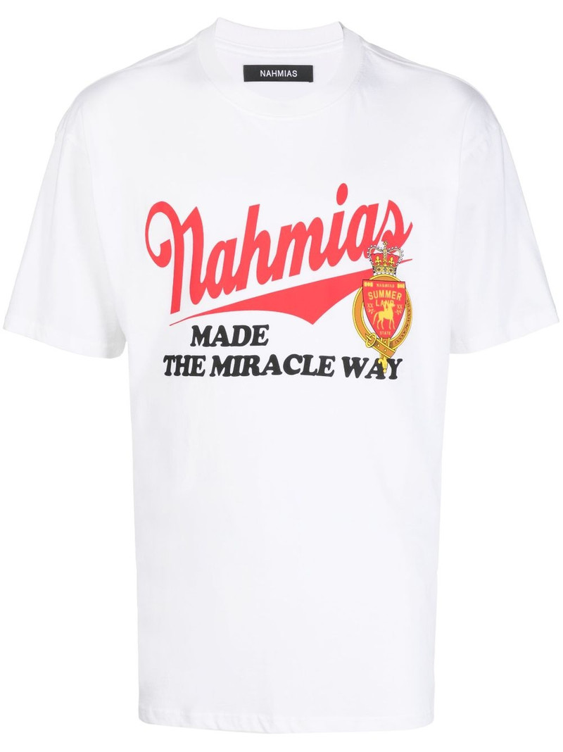 logo-print cotton T-shirt 1